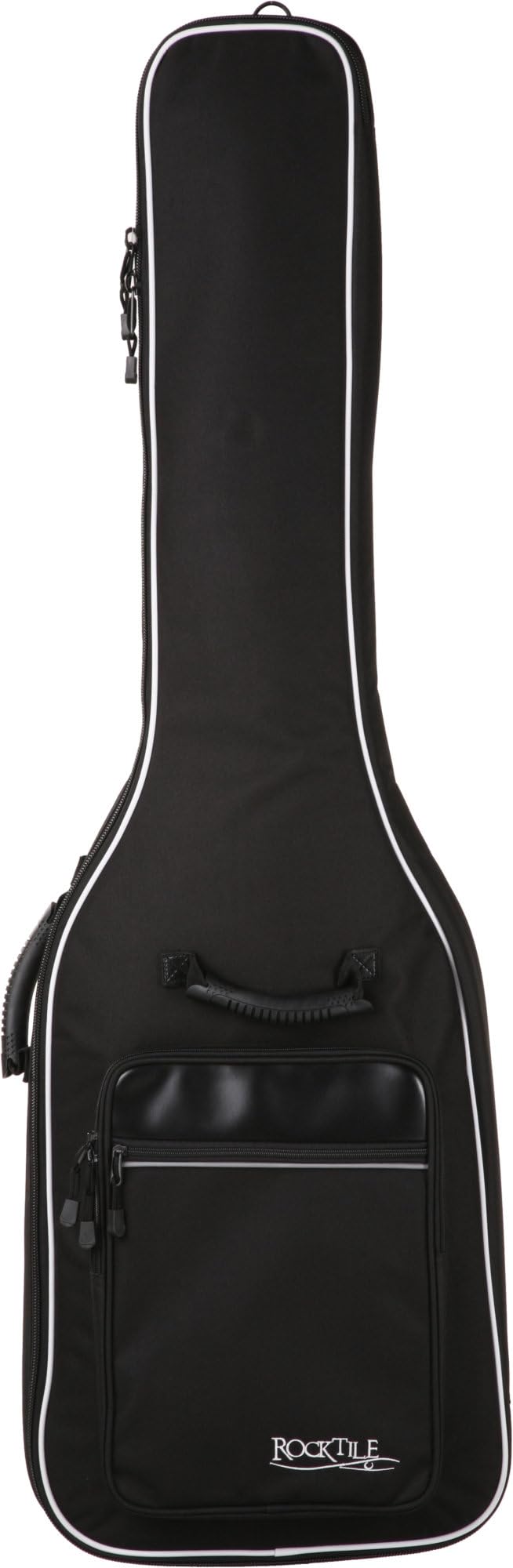 ROCKTILE 4/4 E-Basstasche Gigbag gepolstert mit Rucksackgarnitur Schwarz