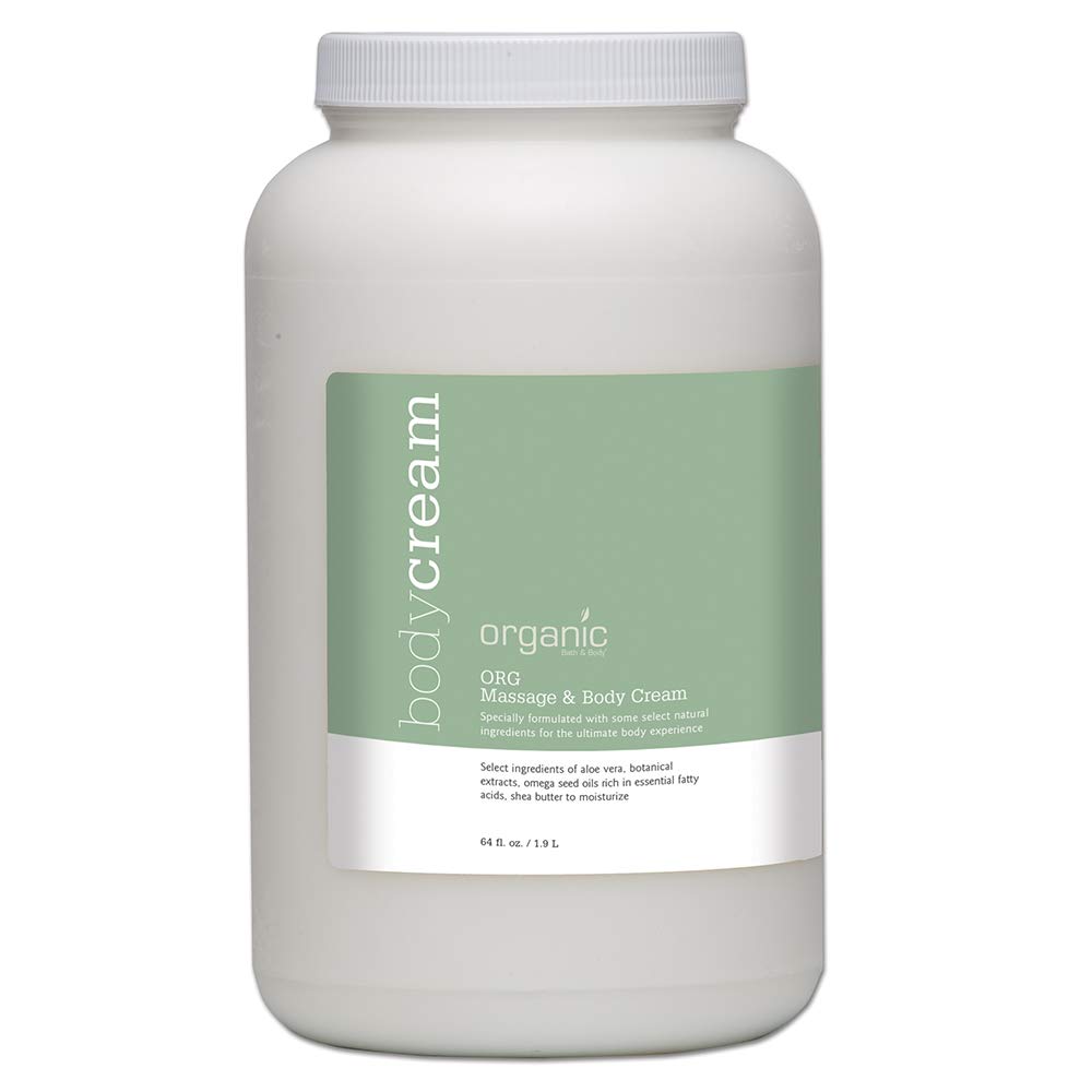 Organic Massage and Body Cream Now Known As ORG Massage and Body Cream -64 oz New Label Same Product