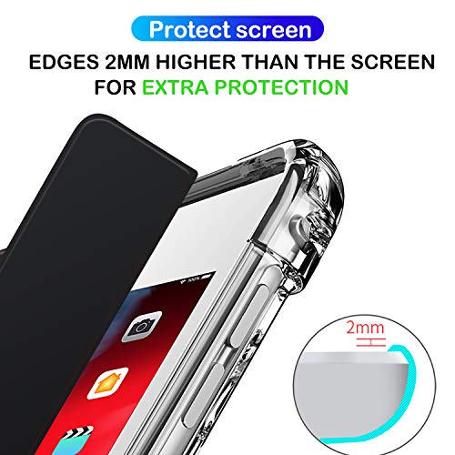 Image of DuraSafe Cases for iPad 9.7 5th 6th Gen Air 1st 2nd Generation [iPad 5 6 Air 1 2] A1893 A1822 A1566 A1474 MH2V2HN /A MRM52HN /A Slim Cover with AirCushion Corner for Extra Shock Protection - Black