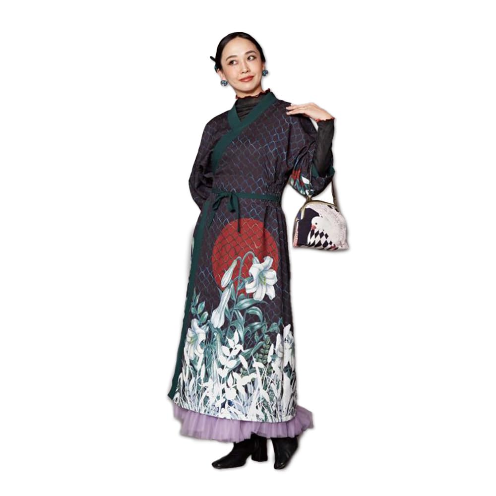 Amazon.co.jp: [倭物やカヤ] モダン着物 ワンピース (重宗玉緒×倭物や