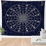Alles, was du über Wandtuch Altartuch wissen musst: Tipps und Ideen für deinen Raum 4 Wandteppichtischdecke Altartuch Tapisserie Wandbehang Rad Des Tierkreises Astrologie Sonne Mond Schlafzimmer Raumdekor Kunst 230x180cm