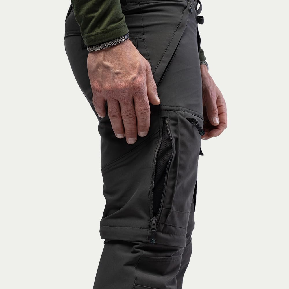 Beyond Nordic BN002-V2 Herren Pro Zip Off Pants, Langlebige Outdoor-Hosen mit Reißverschluss Off-Funktion