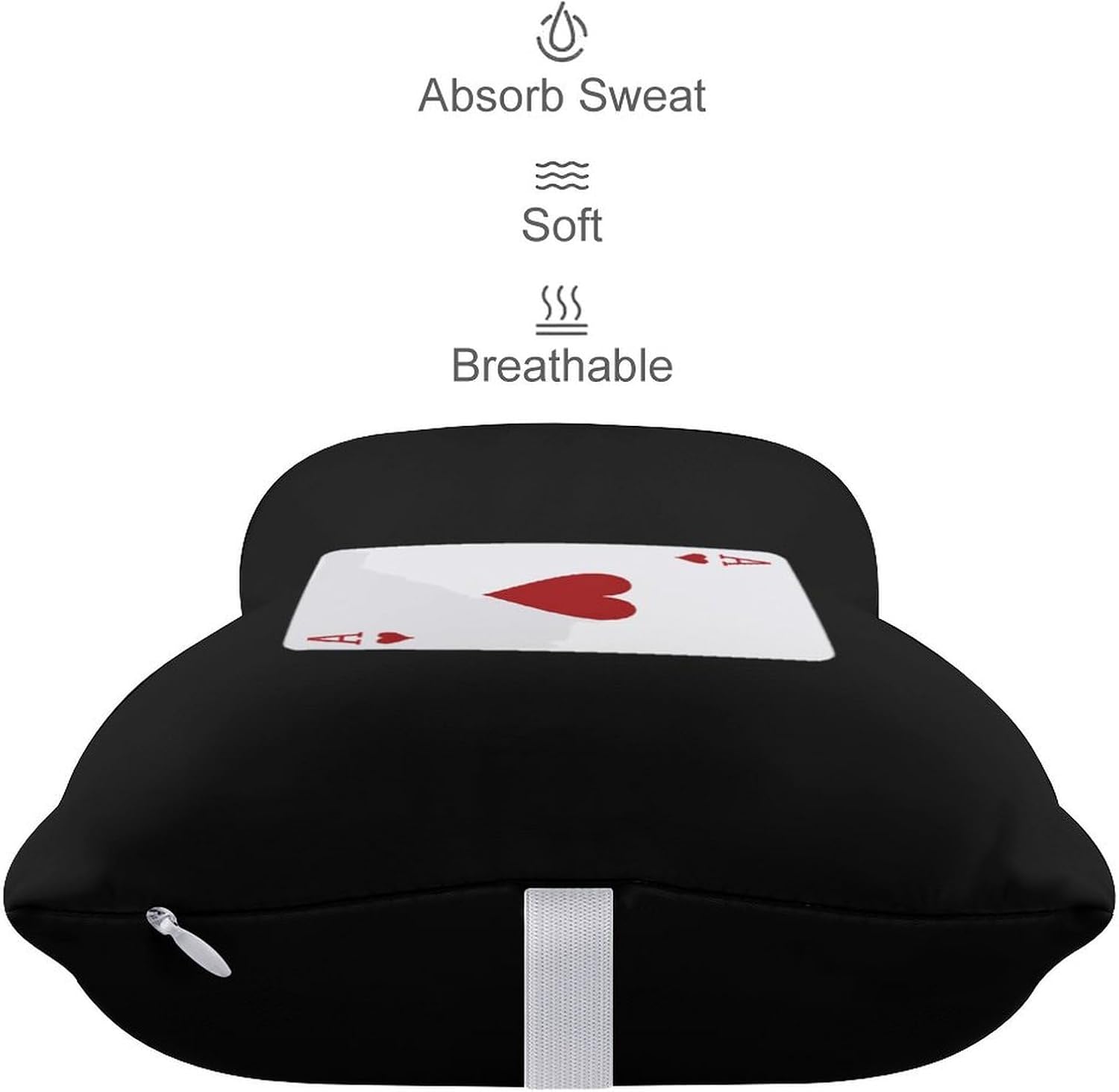 Aces of Hearts 2 Pack Car Neck Pillow Car Headrest Soft Car Pillow for Most Cars