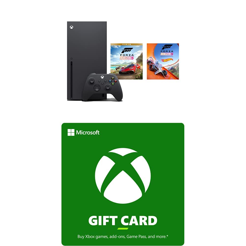 Xbox Series X with Forza Horizon 5 & 100 Gift Card [Digital Code] Video Games