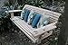 5 Foot Handmade Cypress Porch Swing with Cupholders