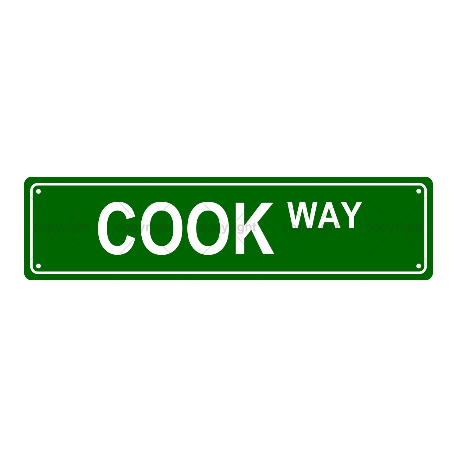 Cook Way Occupation Metal Tin Street Sign Bar Cafe Garage Cave Home Room Wall Bathroom Farmhouse Garden Porch Patio Decor,4x16 Inch