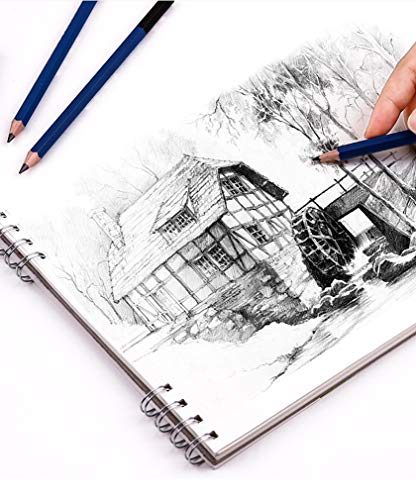 Lápices de dibujo YYMIYU Sketch 12B para arte 12 pzas miniatura 6