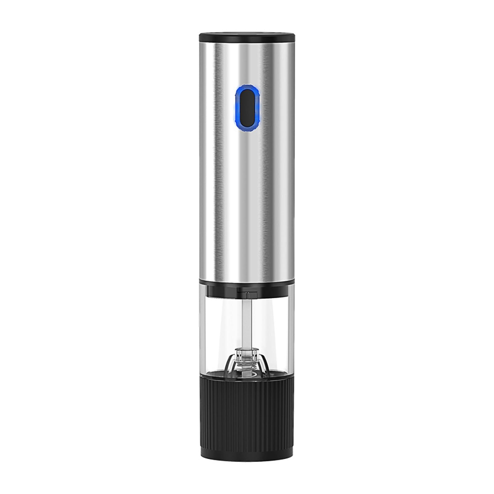 LUCKGONI Rechargeable Electric Pepper Salt Grinder Adjustable Coarseness For Kitchen And Outdoor BBQ Steel Design Pepper Mill