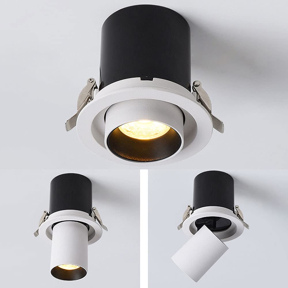 Faretti LED da Incasso, Faretti Direzionali da Soffitto da 20 W, Faretti D'Accento Regolabili da Parete, Faretti Direzionali da Soffitto per Interni, Ideali per Gallerie,3000k