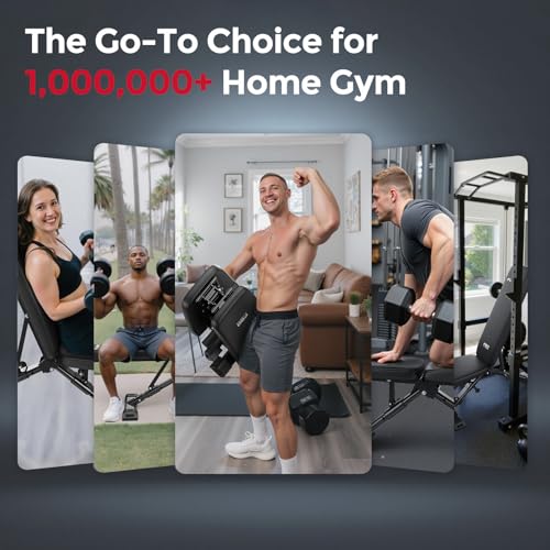 FLYBIRD WB5 Weight Bench, ASTM-Certified 800LBS Adjustable Weight Bench Workout Bench Foldable for Home Gym, 90° to -30° FID and 30in Extended Backrest for Bench Press Strength Training Exercise - image 8