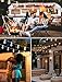 Romasaty 25FT Outdoor White String Lights with 27 Clear Bulbs, G40 Globe Patio String Lights for Indoor/Outdoor, Connectable Hanging Lights for Backyard Porch Balcony Party Decor - White Wire