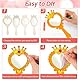 Deepton DIY Holzspiegel Handwerk, 12 Stücke Bastelset Kindergeburtstag, Spiegel Basteln Kinder, Holz Prinzessin Kosmetikspiegel, Unvollendete Handspiegel, Holzspiegel zum Bemalen (4-farbige Kronen)