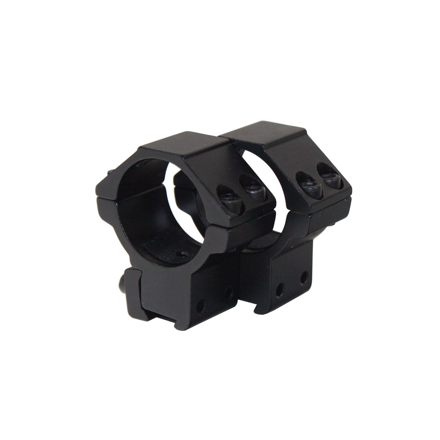 AluTech 2er Set - 30mm Ringmontage für 11mm Prismaschiene, Zielfernrohrmontage/Montage für Zieloptik aus hochfestem Duraluminium, mit Anti-Rutsch-Einlage
