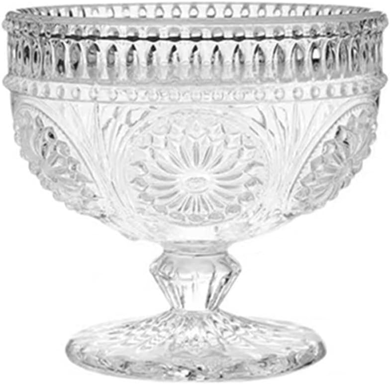 Ice Cream Bowl Cup Drinking 300ml Wedding Party Dessert Bowls Fruit Salad Juice Cocktail Glass(E)