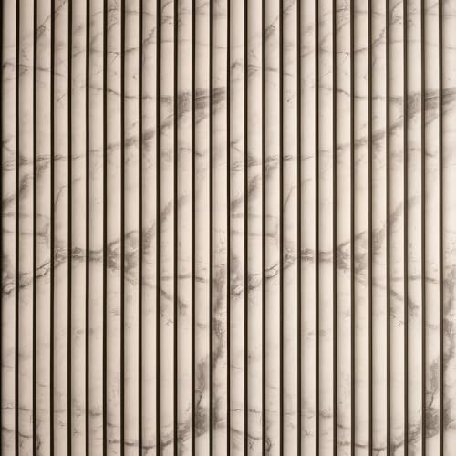 Wall!Supply 3D Wall Panels – Faux Marble Round Slatted –