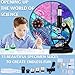 Microscope for Kids & Adults,40X-2000X Microscope with Phone Adapter & Slides Set,Suitable for Students School Lab and Home Education