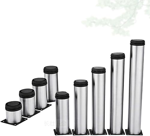 Miniatura 7 de Patas de metal ajustables para muebles, patas de sofá de acero inoxidable, para gabinete de TV, patas de armario, mesa de café, armario de baño,