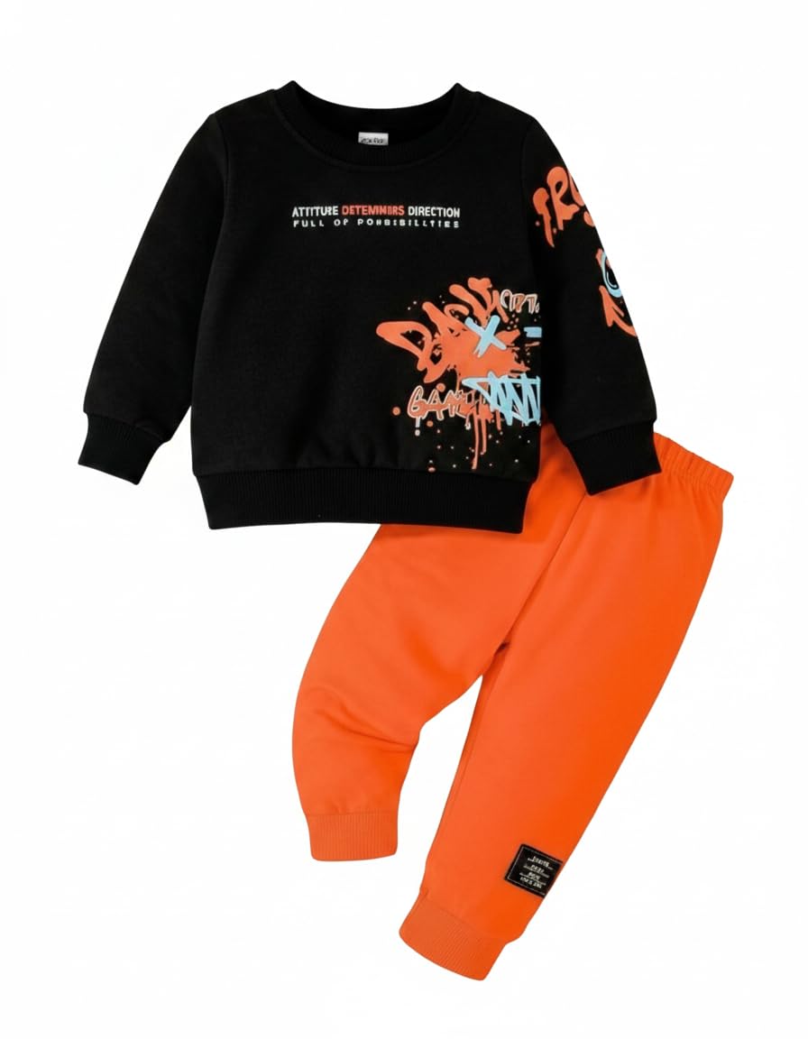 GAME ORANGE & BLACK TOP BOTTOM SET-picture-27