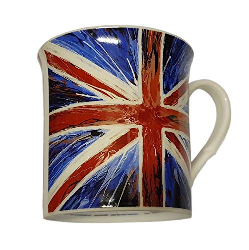 Tasse avec motif drapeau du Royaume-Uni - Passe au lave-vaisselle et au micro-ondes - Pour café, thé, chocolat chaud, lait, cappuccino - Souvenir de Londres Angleterre au Royaume-Uni