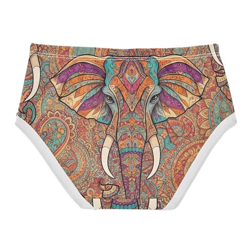Cotton Girls Underwear Toddler Classical Elephants Colorful Cute Panties Girl Designer Undies Kids Briefs 2t2
