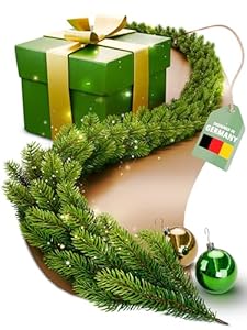 ArtiTree Weihnachtsgirlande 5m Tannengirlande Grün