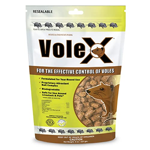 VoleX - Effective Against All Species of Voles. Safe for Use Around People, Pets, Livestock, and...