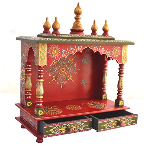 Image of Kamdhenu Art and Craft Wooden Temple /Home Temple, 60 Cm
