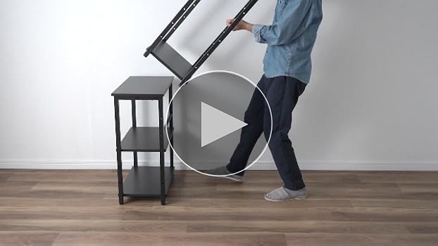 Amazon | サンワダイレクト デスクサイドラック 上下分割 高さ