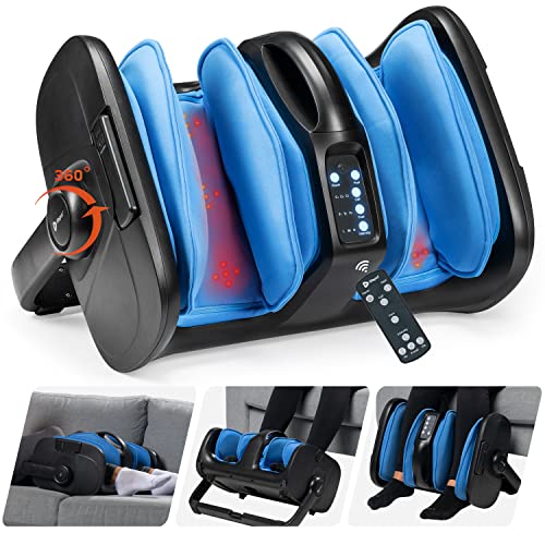 Lifepro Shiatsu Foot Massager with Heat - Plantar Fasciitis Massager for Pain Relief - Heated Foot Massager for in-Home Rehab Therapy - Calf & Foot Massager Machine with 360Â° Support Bar
