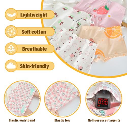 Little Girls Underwear Soft Breathable Cotton Panties with 8 Packs Toddler Panties Boyshorts 2-10 Years2