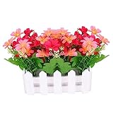 ULDIGI 写真小道具 本物そっくりのフェンスフラワー装飾 シルクフラワーオーナメント 結婚式 ホームデコレーション用