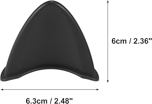 Miniatura 4 de Motoforti 2 piezas de orejas de gato, accesorios de decoración de casco, autoadhesivos, universales, para motocicleta, bicicleta, scooter, negro, TPU