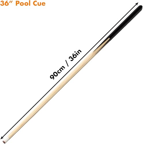 Miniatura 2 de Taco de Billar de Piscina de 36 Pulgadas48 Pulgadas58 Pulgadas, Taco de Billar de Madera Dura con Diferentes TamañosCantidades para Niños, Jóvenes y