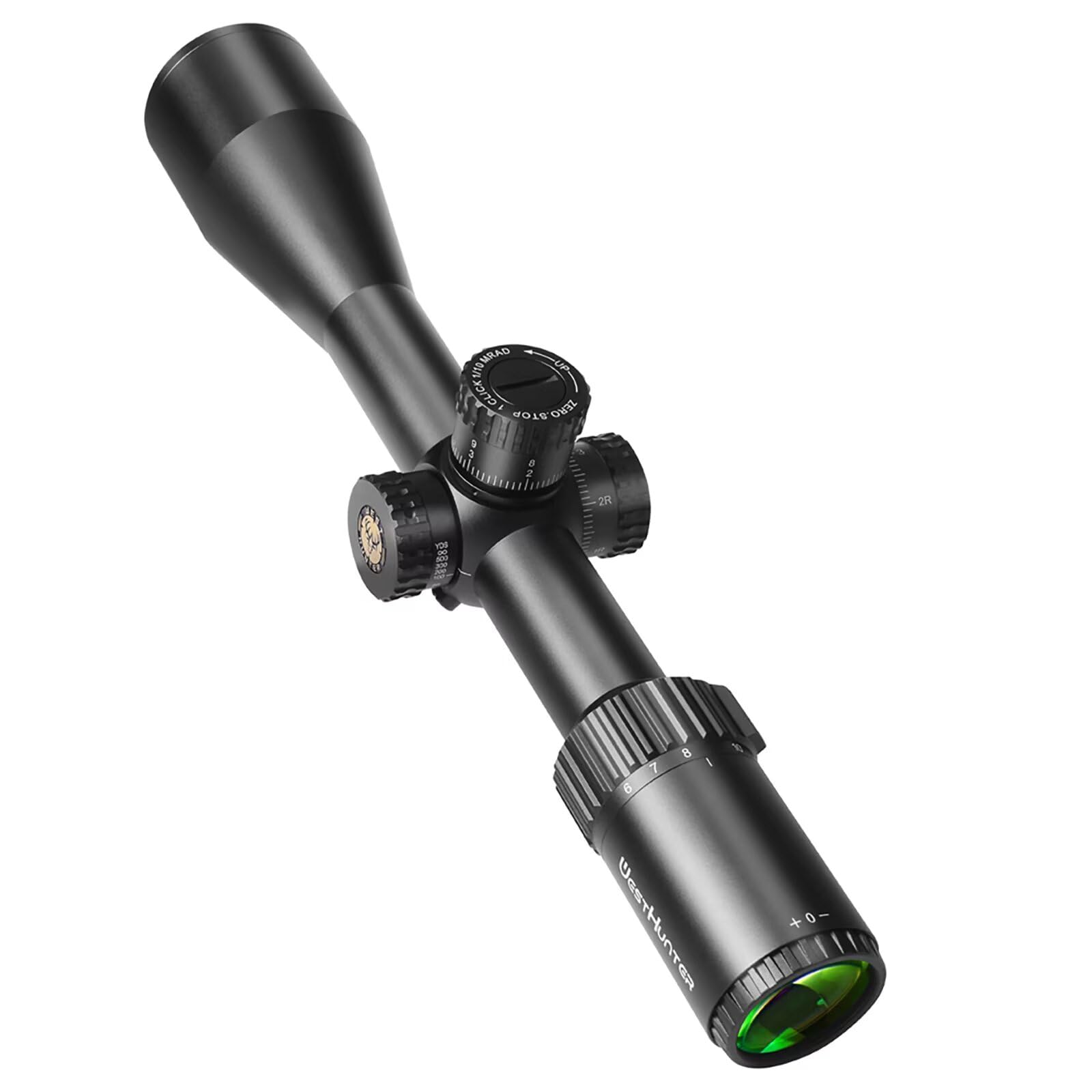 Lunette de Visée de Précision WestHunter Optics HD Gen2 6-24x50 FFP, Tube de 30 mm, Réticule Gravé sur Verre en Premier Plan Focal, Lunette Tactique 1/10 MIL pour la Chasse | Arrêt Zéro/Réinitialisation Zéro