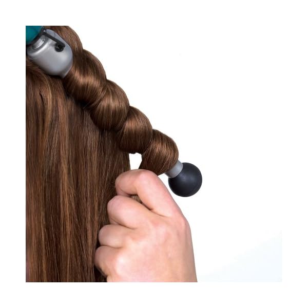 Bed Head Rock N Roller Clamp Free 2-in-1 Curling Wand | Round Barrel for Tousled Waves
