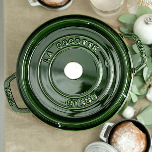 Image of Staub Cast Iron Cocotte Made in France, 4-qt, Basil