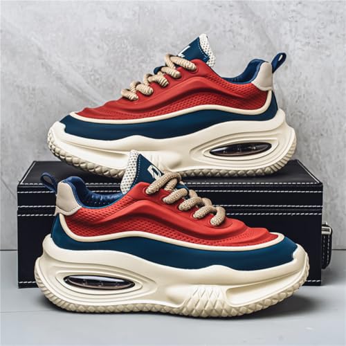 Men's Walking Shoes Comfortable Fashion Colorblock Chunky Sneakers Lightweight Retro Casual Shoes2