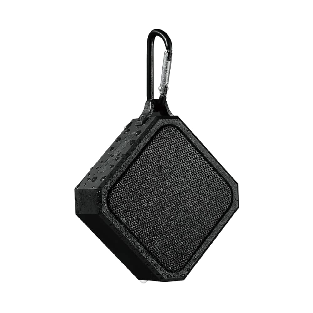 Top view of MINISO Xo-9838 speaker showing power and volume control buttons.