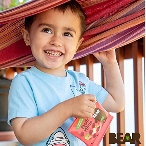 BEAR Real Fruit Snack Minis, Strawberry – (Pack of 18) – Bite Sized Snacks for Kids, Gluten Free, Vegan, Non GMO, 0.7 Oz - Image 8