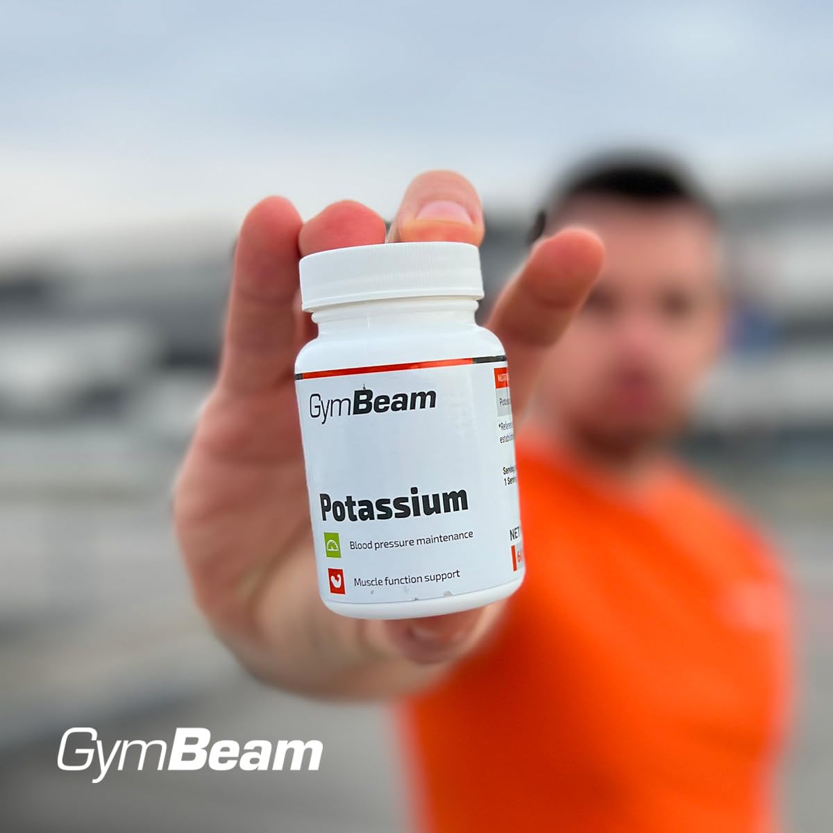 GymBeam Integratore di Potassio 60 cps, 300mg per Capsula, Citrato di Potassio per Funzionalità Mentali Ottimali e Normali Livelli di Pressione Sanguigna, Favorisce la Funzionalità Muscolare