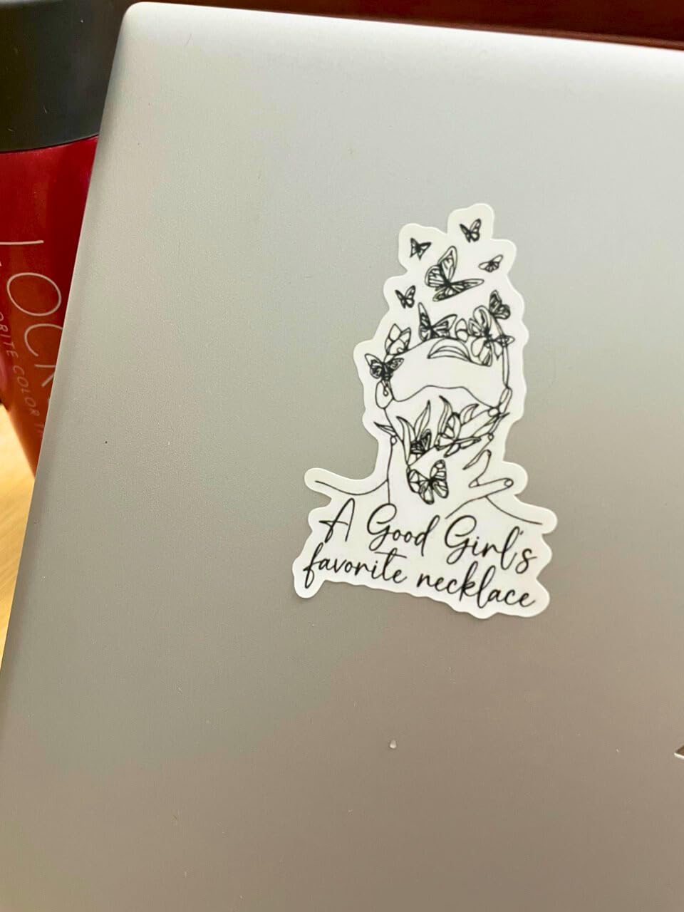 A Good Girl's Favorite Necklace Sticker, Smutty, Girls Love Readings, Dark Romance, Smut, Kindle Sticker, Spicy Books Decals, Bookish (2inch)