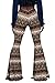 Herose Ladies Daily Wear to Work Loungewear Long Pants Bellbottoms Flares (XL, Brown)