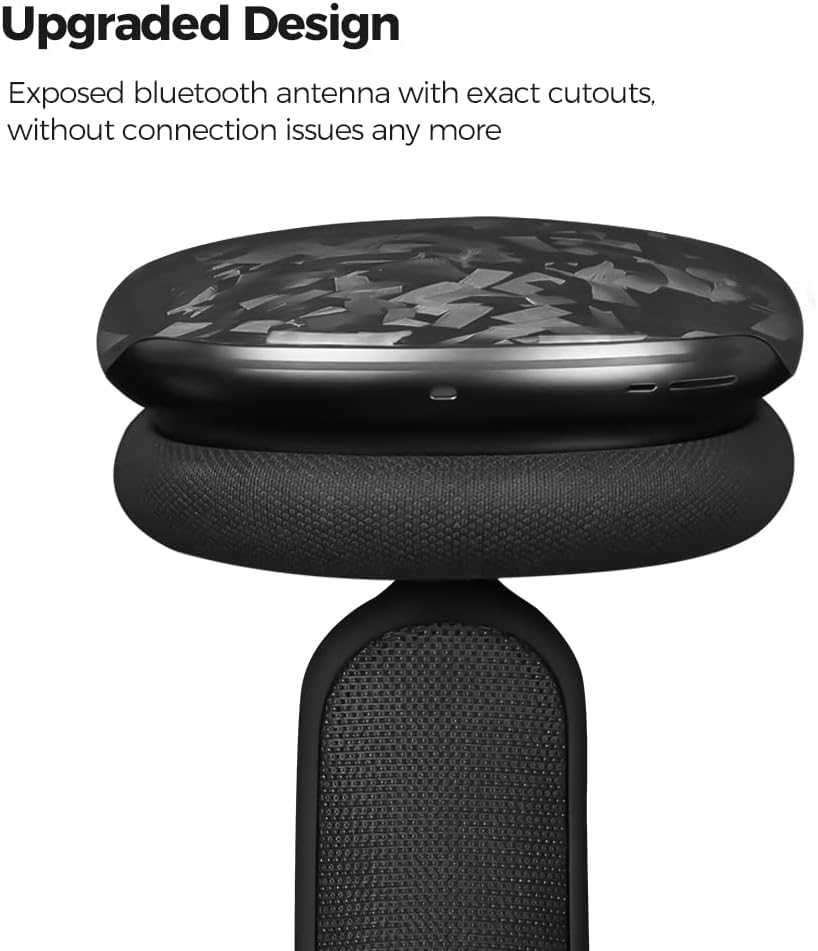 AirPods Max ブラック 動作確認済み 美品　カーボンケース付き Amazon | AirPods Max用カーボンファイバーケース、AirPods Max