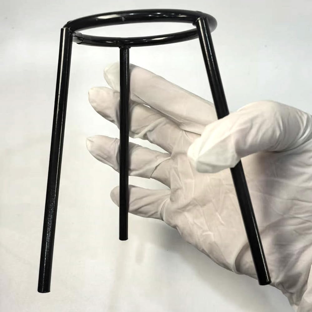 BORDSTRACT Lab Bunsen Burner Trípode, Lámpara de Alcohol Calentadores Soporte Laboratorio Química Educación