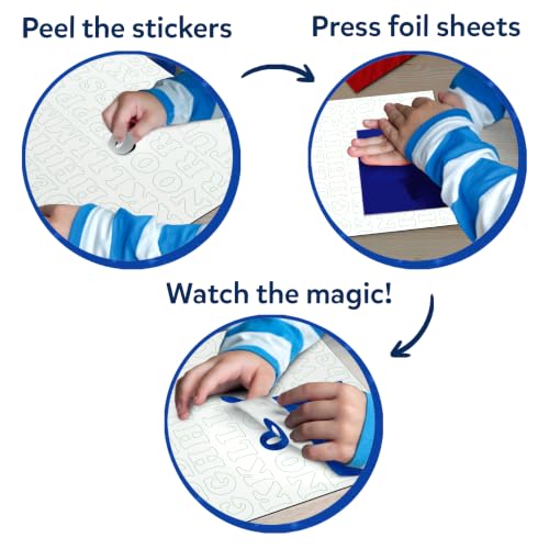 Image of Skillmatics Foil Fun - Letter & Number Stickers, Mess-Free Art