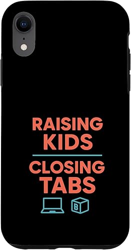 Work Parent Hybrid Life Family Balance Juggle Gift Look Case for iPhone XR