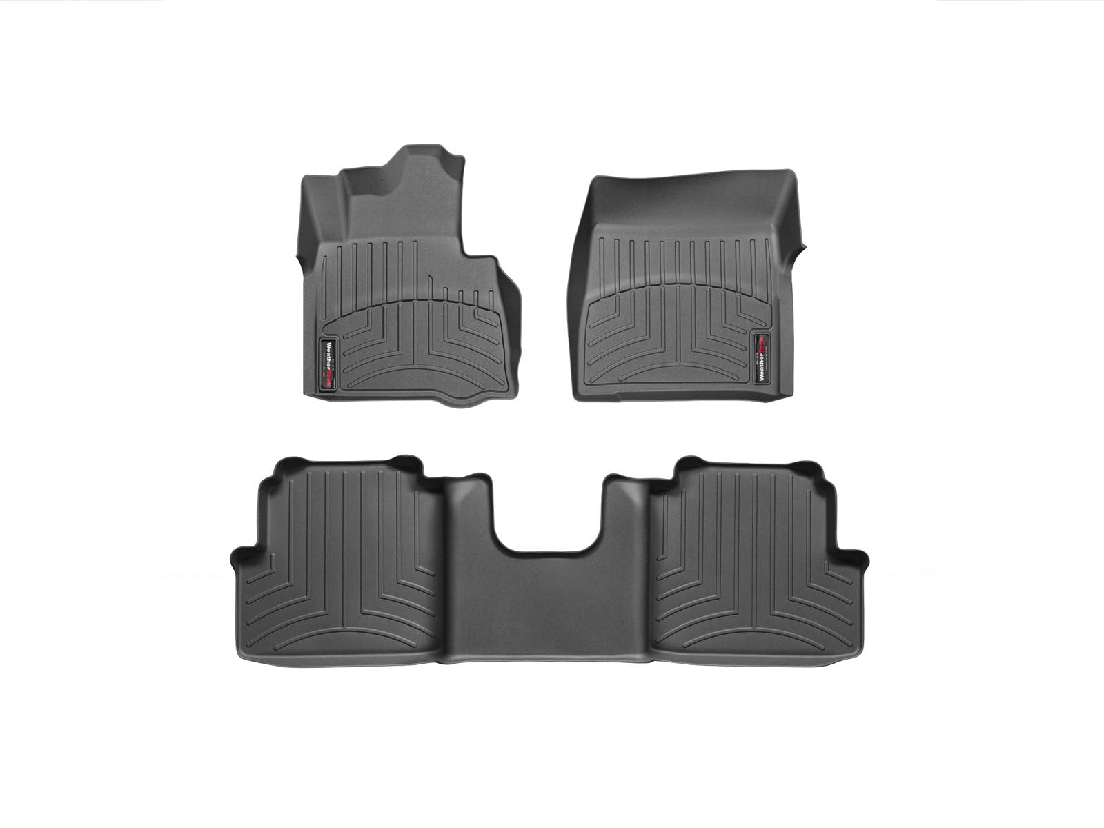 WeatherTech Custom Fit FloorLiners for Mercedes G-Class, AMG G 63, G 63 AMG - 1st & 2nd Row (444941-442212), Black