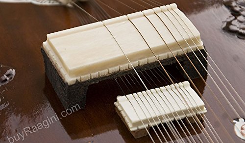 Sitar de style indien Maharaj Pancham – 32 P – Tumba simple – Avec chariot en fibre - Les Beatles, Paul McCartney, John Lennon, RIngo Starr, George Harrison Sitar de style indien Maharaj Pancham - 32 P - Tumba simple - Avec chariot en fibre – Image 7
