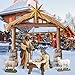 MorningRo 6 Pcs Large Christmas Nativity Scene Set 81