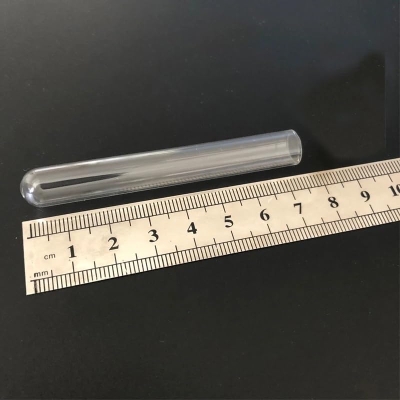 50 Stück 10 x 75 mm runde -Reagenzgläser – verdickte transparente Laborwaren